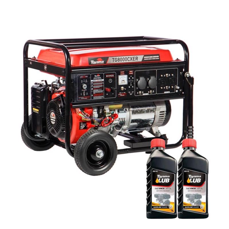 Gerador de energia tg8000cxer+brinde óleo lubri.gg10 10w 30sl